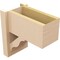 Ekena Millwork 8-in W x 14-in D x 14-in H Funston Block Rough Cedar Woodgrain TimberThane Outlooker, Primed Tan OUTUR080X14X14FST44RCPR - alternate 4